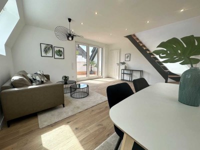 Erstbezug Neubau 4 Zimmer Dachterrassenwohnung - Panoramablick ins Grüne