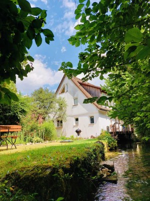 Malerisches Haus (ehem. Mühle) in traumhafter Lage mit kl. Werkstatt