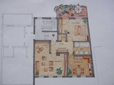 Ideal für Paare: Helle 3-Zimmer-Wohnung mit neuer Küche & Balkon in Rottenburg am Neckar / Kiebingen