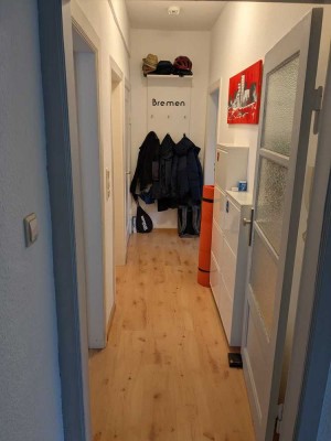 Helle möblierte 2-Zimmer Wohnung im 3. OG in Bremen-Ostertor, Rutenstr.