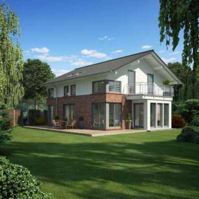 Platz für alle! Exklusiver lichtdurchfluteter Neubau aus dem Hause BIEN ZENKER inkl. Baugrundstück