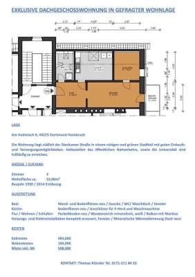 EXKLUSIVE DACHGESCHOSSWOHNUNG IN GEFRAGTER WOHNLAGE