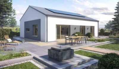 REDUZIERT-SCHLICHT-SCHICK-FAMILIENRAUM AUF EINER EBENE