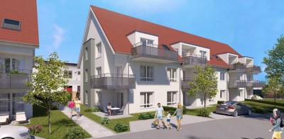 Wunderschöne  4-Zi.-Wohnung mit Terrasse;  KFW 55 Bauweise