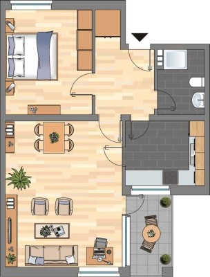 Frisch renovierte 2-Zimmer-Wohnung in Bremerhaven!