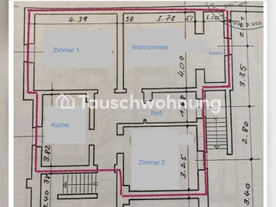 Tauschwohnung: Bieten 3ZKBB im Erphoviertel - Suchen Vierzimmerwohnung