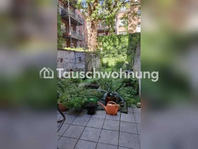 Tauschwohnung: Altbau EG mit Terasse und Garten gegen mehr Platz