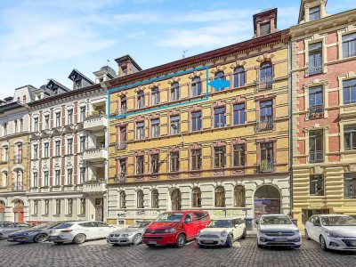 Großzügige Eigentumswohnung mit Balkon in Toplage der Leipziger Südvorstadt