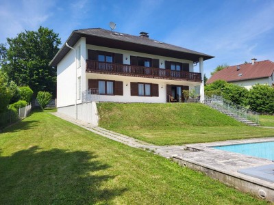 "NEUER PREIS!" GEPFLEGTES EIN- ODER ZWEIFAMILIENHAUS MIT POOL UND FERNBLICK