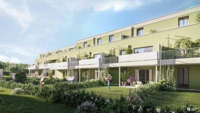 PROVISIONSFREI | Durchdachte 3-Zimmer-Wohnung | Garten aus allen Räumen begehbar | Große Terrasse