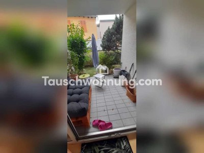 Tauschwohnung: Großzügige u helle Erdgeschosswohnung mit Terrasse