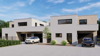Neubau-Architektenhaus im CUBUS-Design mit Weitblick ins Grüne - 180 m², 5 Zimmer