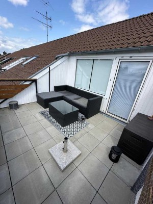 Attraktive 2-Zimmer-Wohnung mit Dachterrasse im Grünen