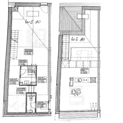 1,5-Zimmer-Loft-Wohnung mit gehobener Innenausstattung, EBK und Dachterrasse