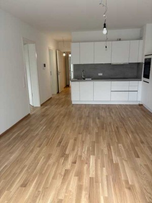 Neubau Erstbezug: 3 Zi Wohnung mit Parkett / Terrasse/ EBK/ Stellplatz uvm. im Herzen von Maintal