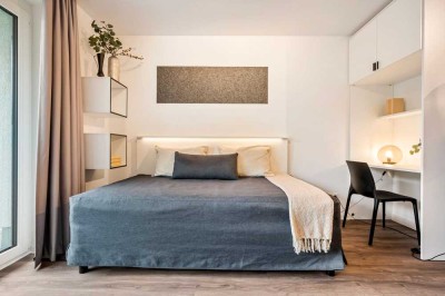 Vollmöbliertes Studentenapartment - All incl. Miete, Fahrradkeller, Aufzug, Balkon oder Terasse!