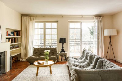 Townhouse Ölmühlweg - direkt am Woogtal mit Burgblick, Garage und kleinem Garten