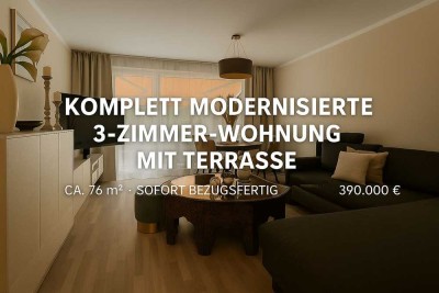 Einziehen & wohlfühlen: Kernsaniertes Wohnhighlight mit Terrasse in Rellingen