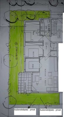 3 Zi. EG-Wohnung mit Terrasse, 1xTG und 2 AA in Leingarten am Eichbott