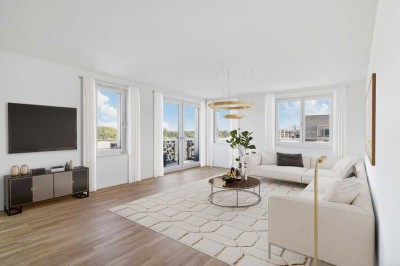 NEUBAU - Großzügige 3 Zimmer-Wohnung mit Balkon/Terrasse und EBK