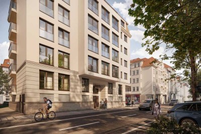 Traumhafter Dachgarten über der Südvorstadt, Neubauprojekt Kfw40, 4 Zi-Maisonette-Whg., Erstbezug!