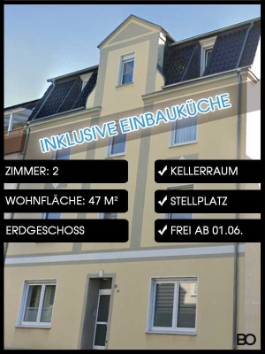 Gepflegte 2-Zimmer-Erdgeschosswohnung mit Einbauküche und Stellplatz in ruhiger Lage Iserlohn-Letmat