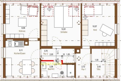 3,5 Zimmer Wohnung in Sielmingen