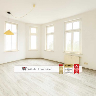 Ihre Zwei-Raum-Wohnung im schönen Gohlis! | Balkon und Aufzug | Neues Laminat!