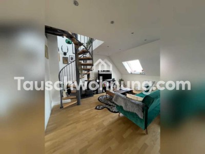 Tauschwohnung: Luxuriöse Maisonette mit Dachblick und Balkon