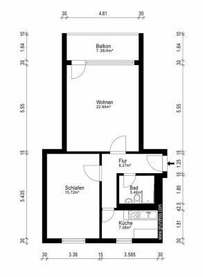 *** super schöne 2 Zi-Wohnung mit Balkon in Aeschach - ALLES NEU ***