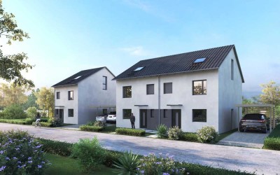 Provisionsfrei! Neubau einer familienfreundlichen Doppelhaushälfte in neuem Baugebiet