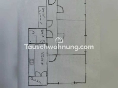 Tauschwohnung: zentrale 3Zi. mit Balkon