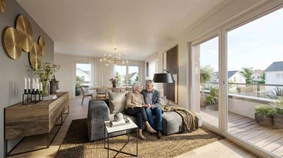 Kompaktes Penthouse mit  Dachterrasse– auch seniorengerecht – QNG (ab 1,46 % p.a.) – Q1.17