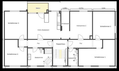 Große, gut geschnittene Wohnung in Dortmund Germania mit einem eigenen großen Garten