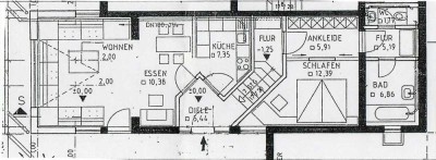Moderne, möblierte 2,5 Zi.-Einliegerwohnung im Bauhausstil in bester Lage von Forchheim