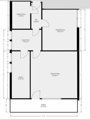 Attraktive 2,5 Zimmer-Wohnung mit Balkon in Löhne
