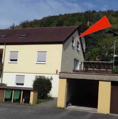 Nette renovierte 3 - Zi.-DG-Wohnung in Forchtenberg!