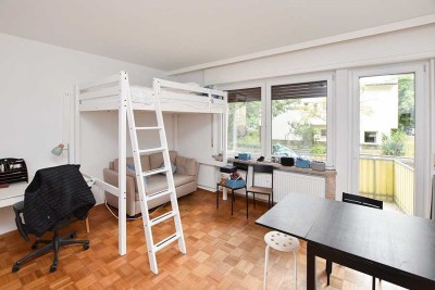 Oststadt: Gepflegte 1-Zimmer-Wohnung mit Balkon!
