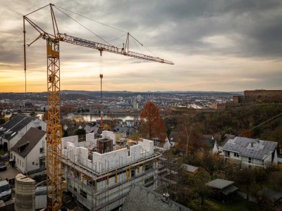 Neubau mit traumhaftem Panoramablick! 3 ZKB, großer Balkon, Baustellenbesichtigung möglich!