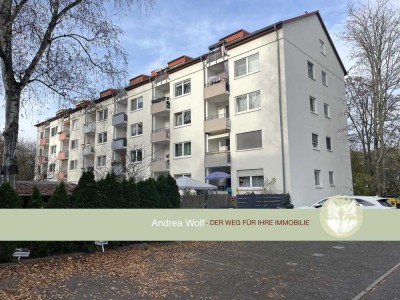 Waldrandlage Sprendlingen - schön geschnittene 2 Zi.- Wohnung mit Süd-Loggia und PKW Stellplatz