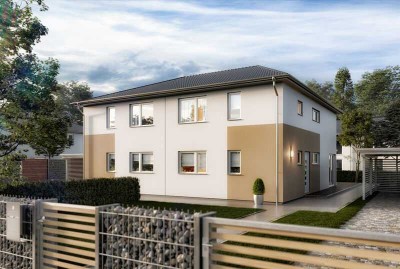 Hier beginnt Ihre Zukunft – Ihr Zuhause, individuell geplant und Stein auf Stein massiv gebaut.