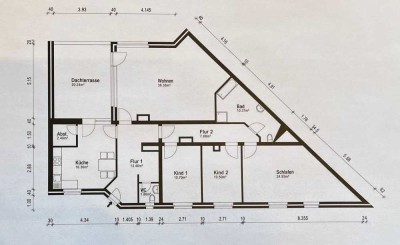 Großzügige 4 Zimmer Dachterrassenwohnung