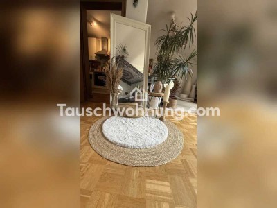 Tauschwohnung: Wunderschöne helle 1 ZKB Wohnung mit Blick ins grüne