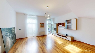 Maisonette-Wohnung mit Terrasse &amp; Garten in zentraler Lage von Korneuburg – Wohnen im generalsanierten Backsteinbau