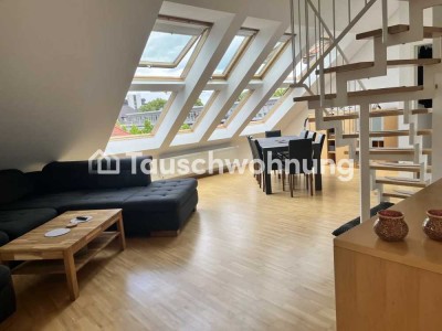 Tauschwohnung: 2-3 Zimmer-Maisonette in Junkersdorf mit Galerie und Garage