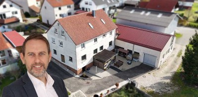 Wohnhaus mit Dachstudio, Werkstatt, Büros und KFZ-Halle – vielseitiges Anwesen auf 1.253 m²