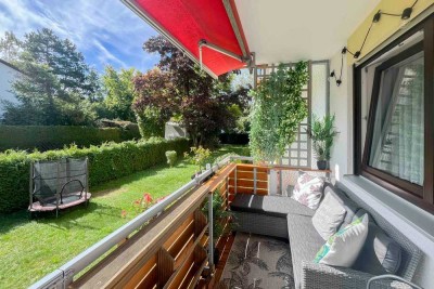 Attraktive 2-Zimmer-Wohnung im Hochparterre mit Balkon und Gartenzugang - frei ab Dezember 25