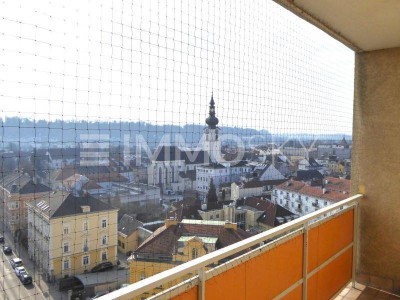 Wohnen über den Dächern von Wels - 2 Zimmer - Loggia