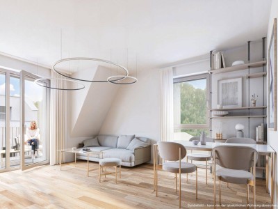 Jetzt Baustartaktion nutzen! LAVITA - Dachgeschosswohnung in Langenzersdorf 4 Zimmer auf 88m² mit 2 Bädern und Südbalkon