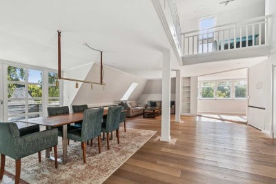 Historischer Charme trifft auf ca. 167 m² modernen Komfort - Maisonette-Wohnung mit Dachterrasse